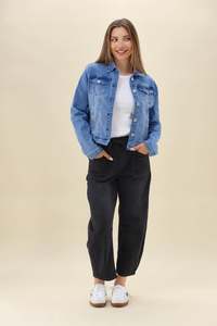Wakee: Wakee By Lily Denim Jacket Blue Wash