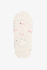 Antler No Show Socks Bow Sprinkle Pink