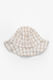 Antler Gingham Bucket Hat Oat