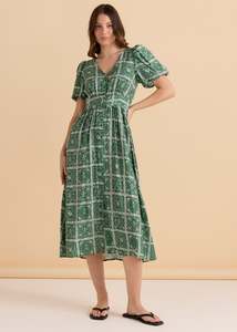 All Dresses: Betty Basics Dahlia Dress Floral Tile Print