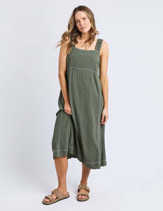 Foxwood Sage Dress Khaki