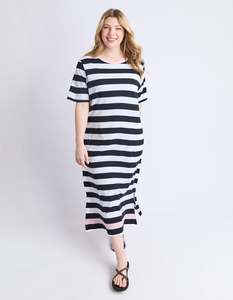 All Dresses: Elm Sorrento Dress Black And White Stripe