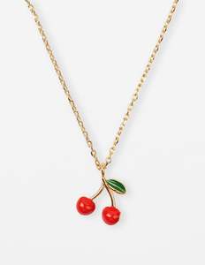 Necklaces: Stella + Gemma Necklace Red Cherries