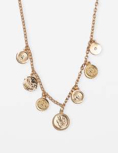 Necklaces: Stella + Gemma Necklace Medallions Gold