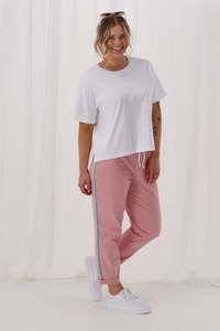Shine On Label Raglan Jogger Pink