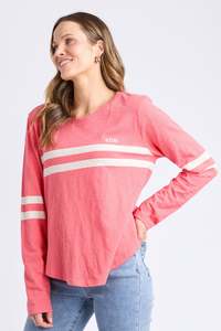 Elm Adora Long Sleeve Tee Cosy Coral