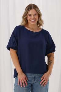 Gloss The Label Ottilie Top Navy