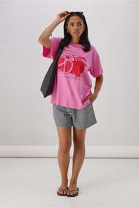 All About Eve Pomegranate Tee Pink