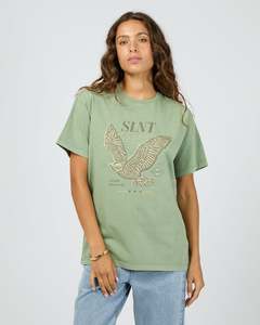Silent Theory Hand Drawn Tee Green