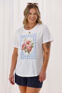 Sunday Boho Matilda Tee White