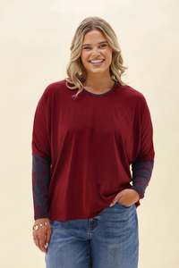Alpine By Shine On: Alpine by Shine On Lyon Merino Hi-lo Top Cherry