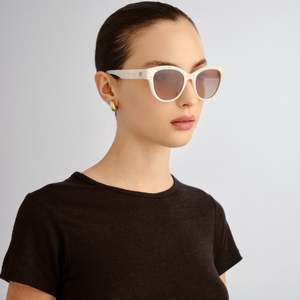 Le Specs Majestic Sunglasses White Marble