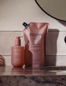 Ecoya: Ecoya Hand & Body Wash Refill Sweet Pea & Jasmin 1L