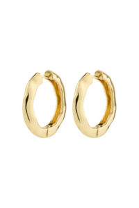 Pilgrim Believe Recycled Hoop Earrings Gold Plated