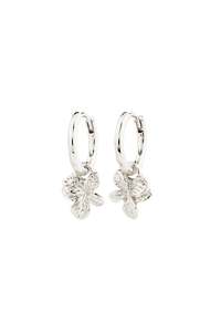 Pilgrim: Pilgrim Charmaine Recycled Hoop Earrings Silver Plated