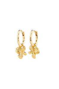 Pilgrim Charmaine Recycled Hoop Earrings Gold Plated