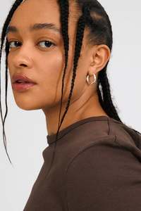 Pilgrim Harrison Recycled Earrings Silver Plated