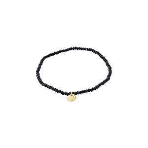 Pilgrim Indie Bracelet Gold Plated Black