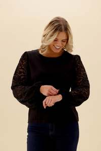 All Tops: Gloss The Label Zariza Top Black