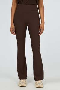 All About Eve Active Rib Flare Legging Brown