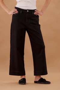All Bottoms: Shine On Label Owen Jeans Black
