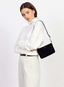 Saben Tilly Crossbody Black Suede