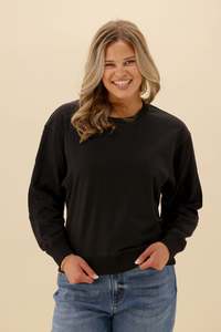 Sol Gloss: Shine On Label Summit Contrast Panel Crew Black