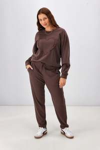 Shine On Label Chaylah Jogger Chocolate
