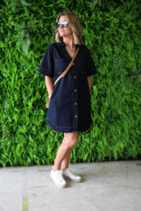 All Dresses: Shine On Label Cherish Denim Boxy Dress Dark Indigo
