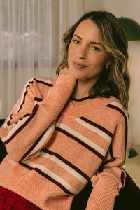 All Tops: Elm Elsa Knit Rose Stripe