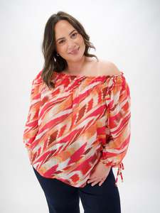 All Tops: Celebration Eddie Blouse Print
