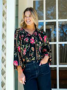 All Tops: Shine On Label Canyon Top Print