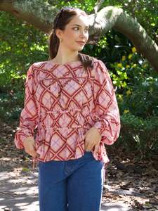 All Tops: Ayva Brooke Top Print