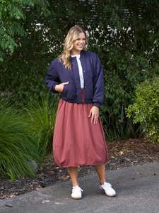 Sunday Boho Pauline Midi Skirt Rust