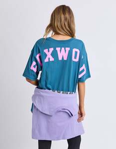 Tees: Foxwood Interval Tee Ocean Neon Pink
