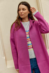 Betty Basics Bristol Coatigan Mulberry