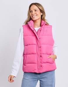 Elm Core Puffer Vest Hot Pink