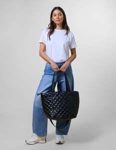Stella + Gemma Tote Bag Quilted Black