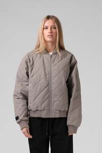 Sale: RPM Quilted Bomber Jacket Washed Grey