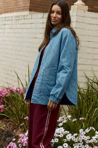 Betty Basics Quest Quilted Jacket Blue Wash