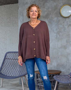 Sale: Bee Maddison Chelsea Knit Cardigan Coffee