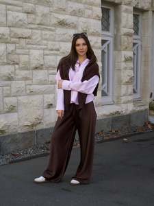 Best Sellers: Ayva Satin Bias Pant Chocolate
