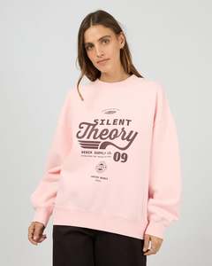 Silent Theory Emblem Crew Pink