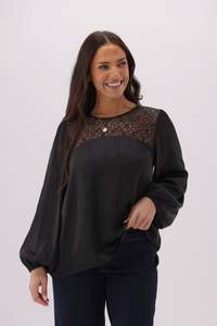 Gloss By Shine On: Gloss The Label Ember Top Black