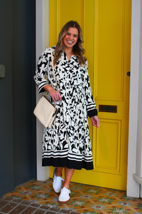 Gloss By Shine On: Gloss The Label Verdant Dress Black White