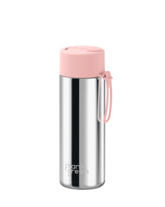 Gifts: Frank Green 20oz Stainless Steel Ceramic Reusable Bottle Limited Edition Silver with Flip Straw Lid Blushed