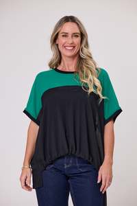 Sale Tops: Shine On Label Lucien Spliced Top