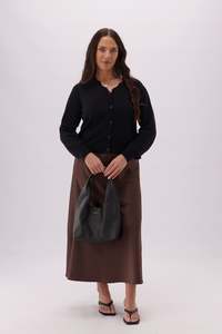 Gloss The Label Dusk Cardigan Black