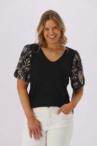 Gloss By Shine On: Gloss The Label Twilight Top Black