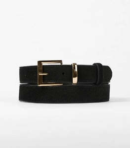 Stella + Gemma Belt Black Suede